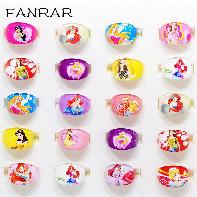 FANRAR Wholesale Jewelry Lots 50pcs Lovely Mix Acrylic Cartoon Girl Fairy Cute Princess Ariel Baby Children Rings Party Gift
FANRAR Wholesale Jewelry Lots 50pcs Lovely Mix Acrylic Cartoon Girl Fairy Cute Princess Ariel Baby Children Rings Party Gift