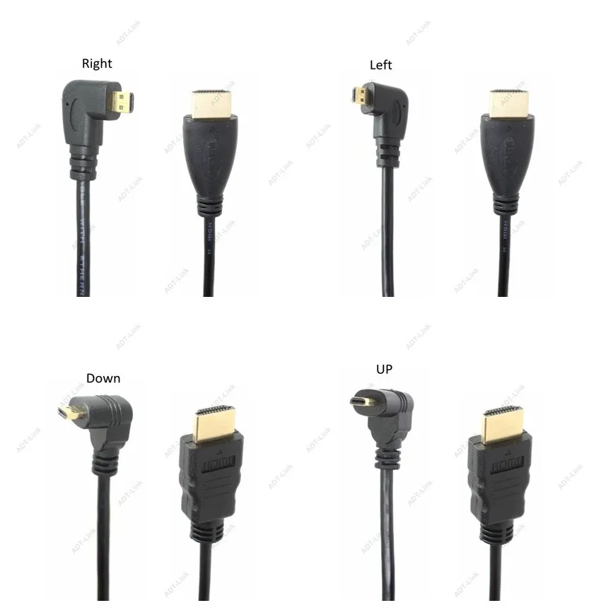 50CM HDMI Type A to Micro HDMI Type D Up Down Left Right Angled Elbow Cable Gold Plated 3D 4K 1080p MicroHDMI for Tablet Camera
50CM HDMI Type A to Micro HDMI Type D Up Down Left Right Angled Elbow Cable Gold Plated 3D 4K 1080p MicroHDMI for Tablet Camera