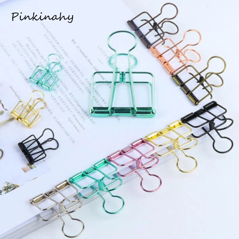 10 Pcs/lot Novelty Solid Color Hollow Out Metal Binder Clips Notes Letter Paper Metal Clips Office Supplies Folder 8 colors
10 Pcs/lot Novelty Solid Color Hollow Out Metal Binder Clips Notes Letter Paper Metal Clips Office Supplies Folder 8 colors