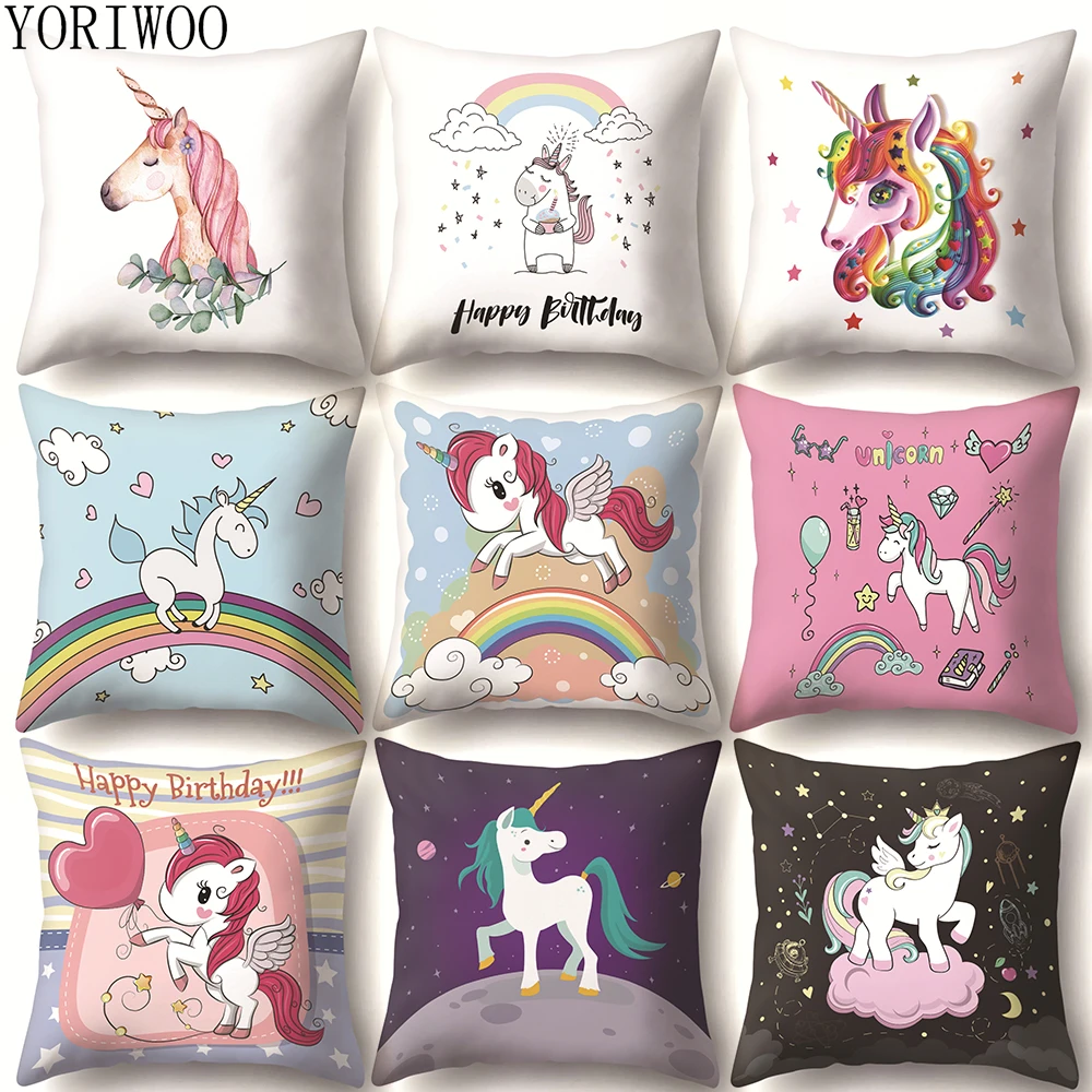 YORIWOO Unicorn Pillow Case Unicorn Party Supplies Cushion Cover Sofa Baby Shower Decorations Children Birthday Child Gift Girl
YORIWOO Unicorn Pillow Case Unicorn Party Supplies Cushion Cover Sofa Baby Shower Decorations Children Birthday Child Gift Girl