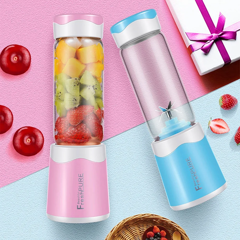 USB Rechargeable Portable Blender Fruit Vegetable Juice Mixer Cup Water Bottle Cap 4/6 Blades 380ml Electric Lemon Orange Juicer
USB Rechargeable Portable Blender Fruit Vegetable Juice Mixer Cup Water Bottle Cap 4/6 Blades 380ml Electric Lemon Orange Juicer