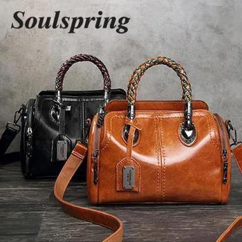 New Spring Vintage Genuine Leather Luxury Handbags Women Bags Designer Bolso Mujer Famous Brands Tote Shoulder Bag Ladies Female
New Spring Vintage Genuine Leather Luxury Handbags Women Bags Designer Bolso Mujer Famous Brands Tote Shoulder Bag Ladies Female