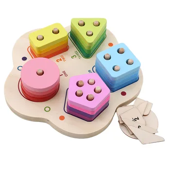 Useful Children's Wooden Toy Shape Pair Color Cognition Digital Set Of Columns Early Education Educational Toy Building Blocks
Useful Children's Wooden Toy Shape Pair Color Cognition Digital Set Of Columns Early Education Educational Toy Building Blocks