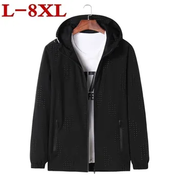 8XL 7XL 2019 New Spring Autumn Bomber Hooded Jacket Men Casual Slim Patchwork Windbreaker Jacket Male Outwear Zipper Thin Coat
8XL 7XL 2019 New Spring Autumn Bomber Hooded Jacket Men Casual Slim Patchwork Windbreaker Jacket Male Outwear Zipper Thin Coat