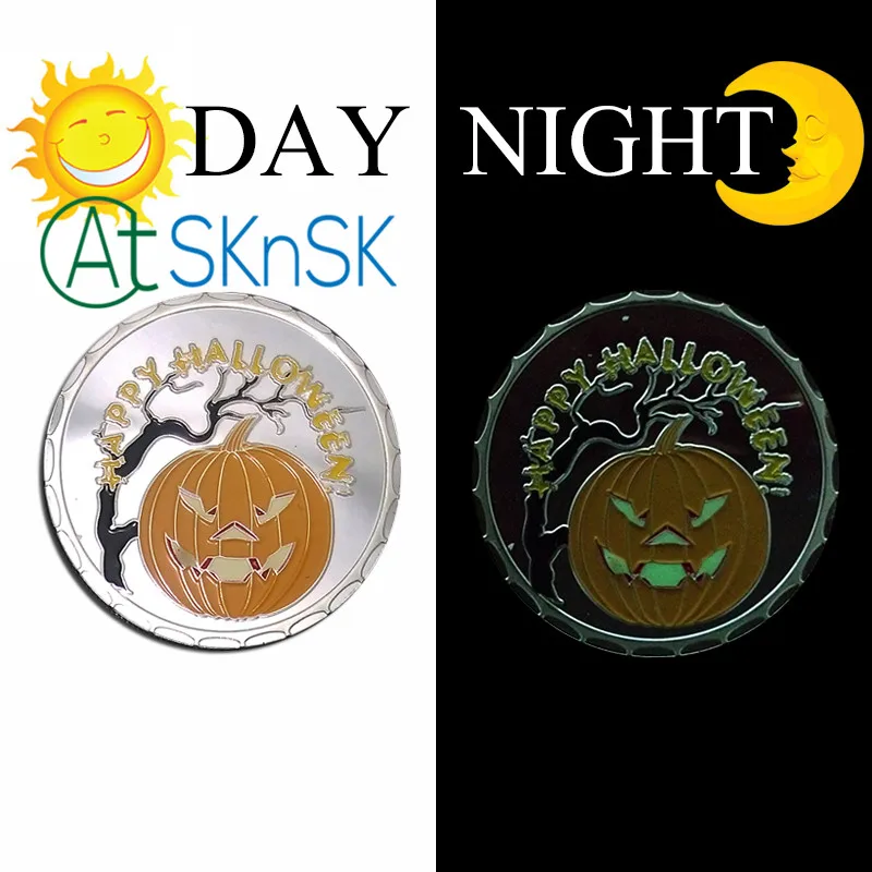 1PC's Colletible Gift Happy Halloween Pumpkin and Witch on Broom Glow in the Dark Full Moon Coin with Capsule Case
1PC's Colletible Gift Happy Halloween Pumpkin and Witch on Broom Glow in the Dark Full Moon Coin with Capsule Case