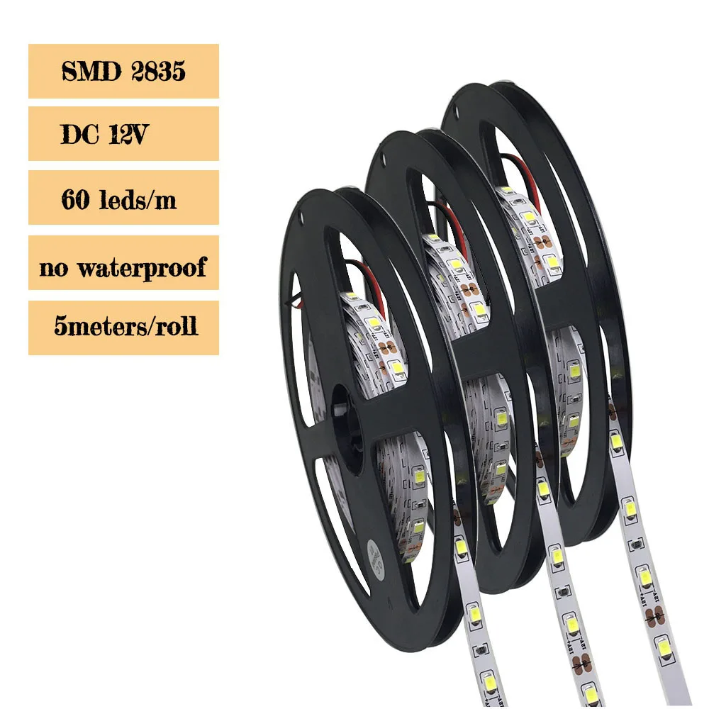 BSOD LED Strip Light SMD2835 DC12V 60leds/m No Waterproof IP20 White 5mm Width 5m/roll Decoration Chrismas Halloween
BSOD LED Strip Light SMD2835 DC12V 60leds/m No Waterproof IP20 White 5mm Width 5m/roll Decoration Chrismas Halloween