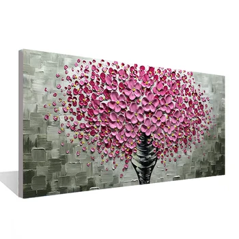 Pink flower hand-painted canvas canvas painting 3D stereo hanging on the wall painting frameless decorative painting 32x64 inck
Pink flower hand-painted canvas canvas painting 3D stereo hanging on the wall painting frameless decorative painting 32x64 inck