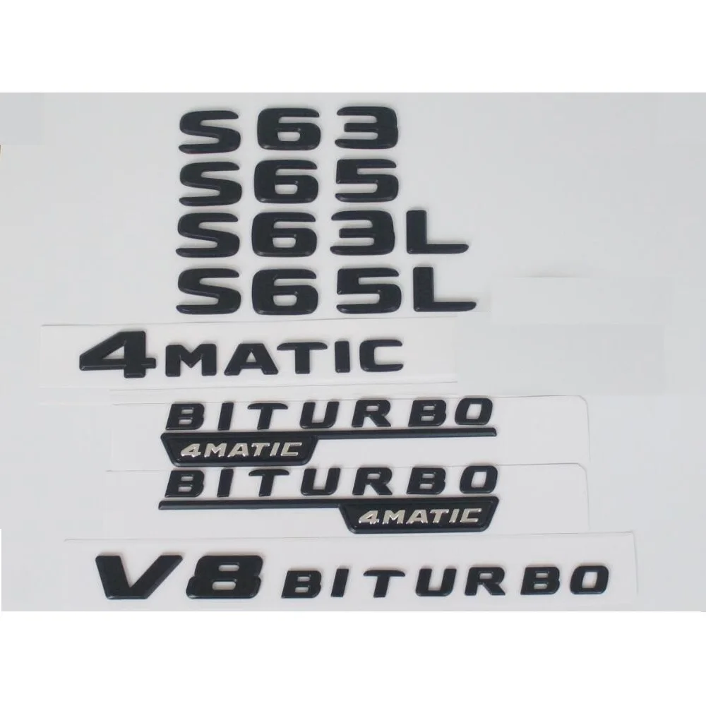 Newest Matte Black ABS Rear Trunk Letters Badge Badges Emblem Emblems Decal Sticker for Mercedes Benz S Class S63 AMG 2017
Newest Matte Black ABS Rear Trunk Letters Badge Badges Emblem Emblems Decal Sticker for Mercedes Benz S Class S63 AMG 2017