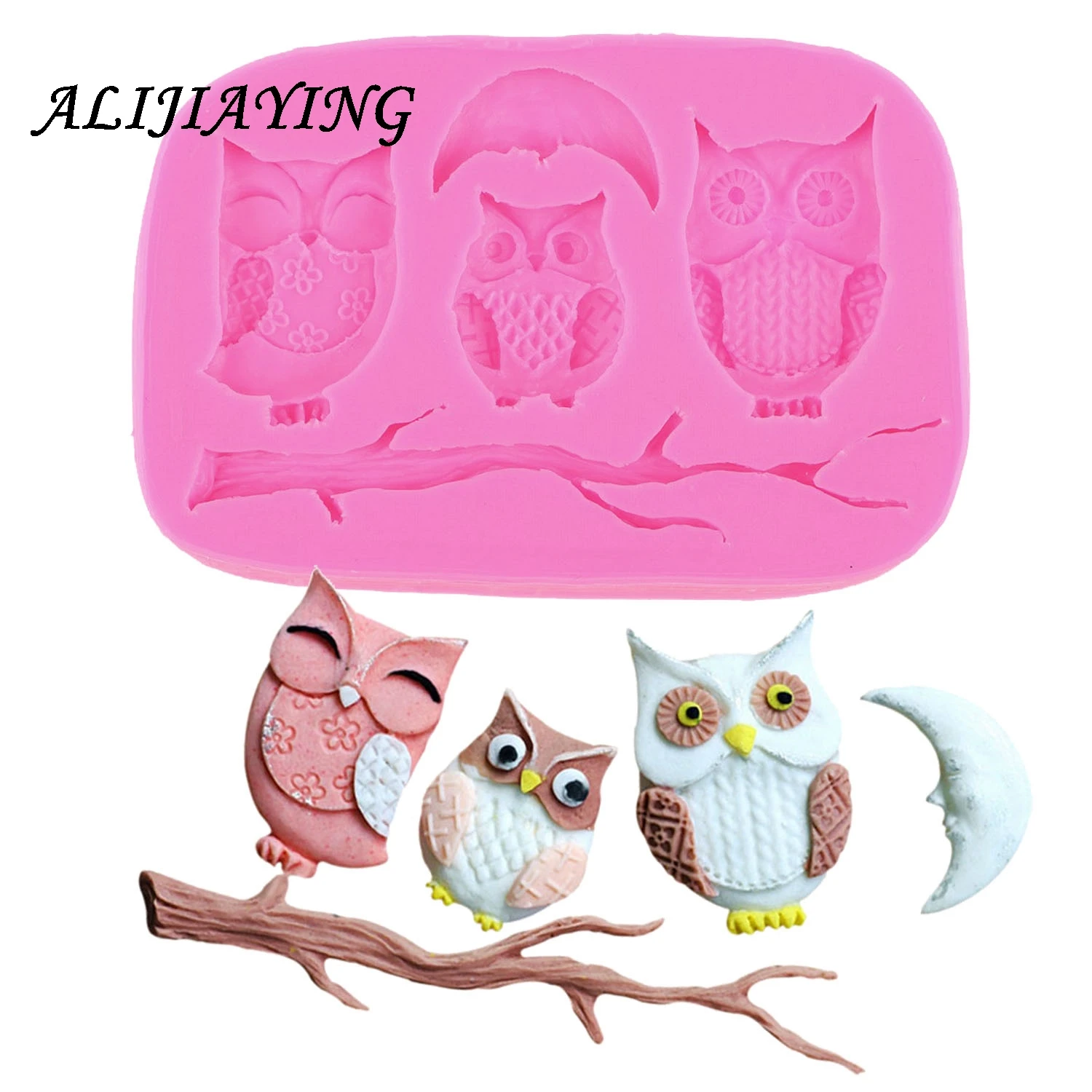 1Pcs Silicone Owl moon Branch cake mold animals fondant chocolate baking tools kitchen accessories sugarcraft mould D0449
1Pcs Silicone Owl moon Branch cake mold animals fondant chocolate baking tools kitchen accessories sugarcraft mould D0449