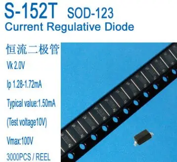 Free shipping 50pcs/lot CRD/Constant Current Diode 1.5mA S-152T SOD-123 Sensor Application IP 1.28-1.72MA
Free shipping 50pcs/lot CRD/Constant Current Diode 1.5mA S-152T SOD-123 Sensor Application IP 1.28-1.72MA