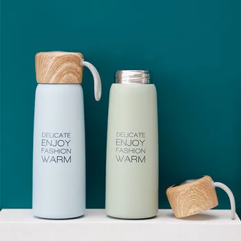 500ml Fashion Wood Cover Portable Stainless Steel Thermos Cup With Rope Outdoor Travel Vacuum Flask Thermal Water Bottle
500ml Fashion Wood Cover Portable Stainless Steel Thermos Cup With Rope Outdoor Travel Vacuum Flask Thermal Water Bottle
