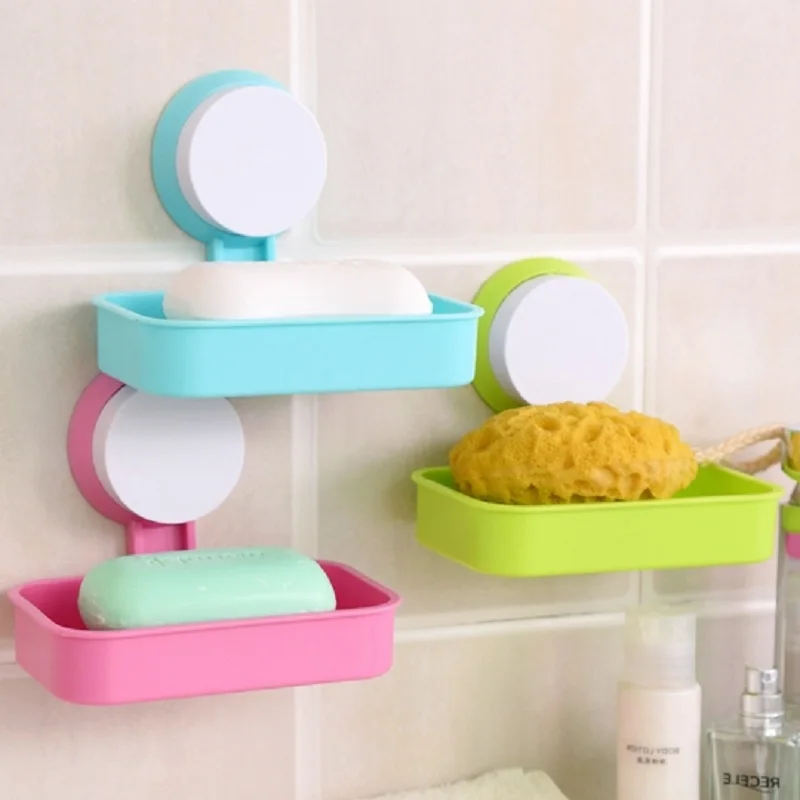 WHISM Wall Mount Soap Dish Strong Suction Soap Case Cleaning Brush Sponge Holder Soap Storage Box Bathroom Shower Accessories
WHISM Wall Mount Soap Dish Strong Suction Soap Case Cleaning Brush Sponge Holder Soap Storage Box Bathroom Shower Accessories