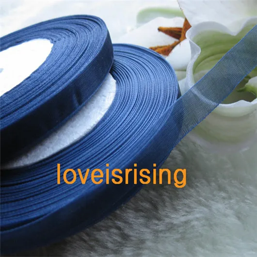 Free Shipping--3/8'' (10mm) 50 Yards (150 ft) Double Face Navy Blue Sheer Organza Ribbon Wedding Party Favor Decor 
Free Shipping--3/8'' (10mm) 50 Yards (150 ft) Double Face Navy Blue Sheer Organza Ribbon Wedding Party Favor Decor