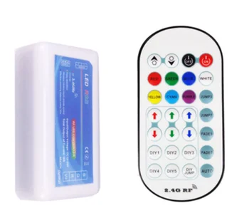 2.4G 28 key Remote RGB RGBW Controller 4 Channel DC 12V-24V RF Remote Controller for led strip light Led Module Lighting Control 
2.4G 28 key Remote RGB RGBW Controller 4 Channel DC 12V-24V RF Remote Controller for led strip light Led Module Lighting Control