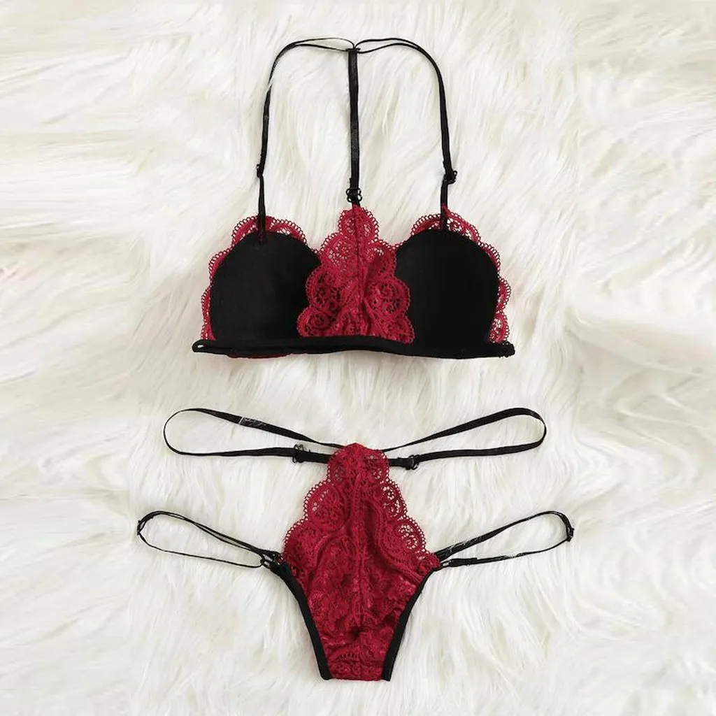 Feitong Sexy Underwear Lace Bra Sets Women Seamless Embroidery Bralette Breathable Underwear Bra+G-string Thong Lingerie Set
Feitong Sexy Underwear Lace Bra Sets Women Seamless Embroidery Bralette Breathable Underwear Bra+G-string Thong Lingerie Set