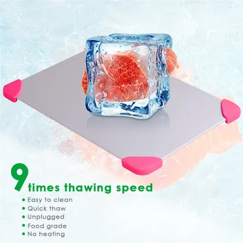 Magic Thawing Tray Meat Rib Defrosting Board Defrost Frozen Food In Minutes Aluminum
Magic Thawing Tray Meat Rib Defrosting Board Defrost Frozen Food In Minutes Aluminum