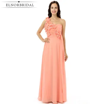 Elnorbridal Coral Bridesmaid Dresses Long 2018 Real Photo One Shoulder Robe Demoiselle D'Honneur Maid Of Honor Dress
Elnorbridal Coral Bridesmaid Dresses Long 2018 Real Photo One Shoulder Robe Demoiselle D'Honneur Maid Of Honor Dress