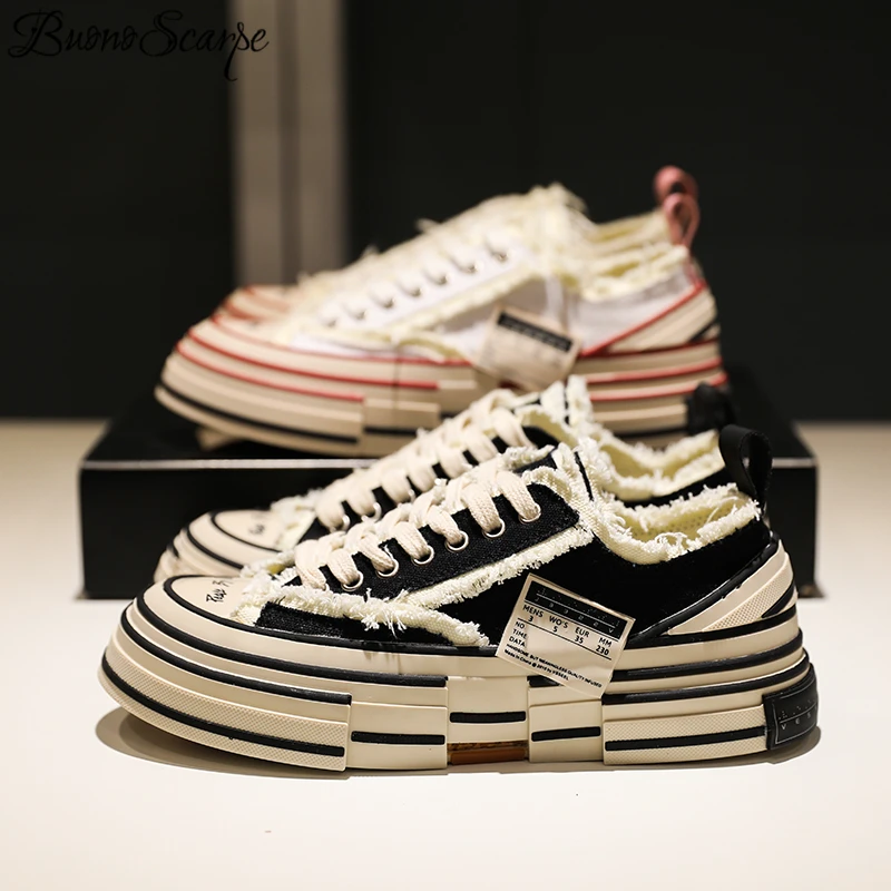 High Quality Women Canvas Vulcanize Shoes Platform Mixed Color Tassels Sneakers Thick Bottoms Ladies Sneakers Big Size 44eu Shoe
High Quality Women Canvas Vulcanize Shoes Platform Mixed Color Tassels Sneakers Thick Bottoms Ladies Sneakers Big Size 44eu Shoe