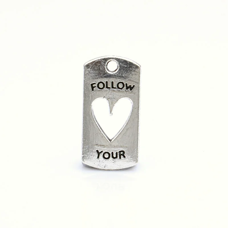 10pcs Tibetan Silver Plated Follow your Heart Charms Pendants for Necklace Bracelets Jewelry Making DIY Handmade 21x10mm
10pcs Tibetan Silver Plated Follow your Heart Charms Pendants for Necklace Bracelets Jewelry Making DIY Handmade 21x10mm