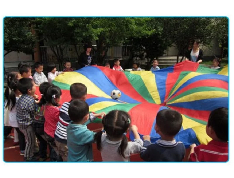 8 Handles 2m Kids Play Rainbow Outdoor Parachute Multicolor Nylon Kids Toy Parachute Suitable For 4-8 people Outdoor Fun Sports
8 Handles 2m Kids Play Rainbow Outdoor Parachute Multicolor Nylon Kids Toy Parachute Suitable For 4-8 people Outdoor Fun Sports