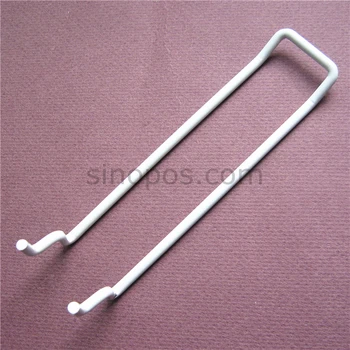 White Steel Universal Pegboard Hook 10cm, double prong loop secured/ retail/ display peghook, Slatwall Safety Hooks U-shaped
White Steel Universal Pegboard Hook 10cm, double prong loop secured/ retail/ display peghook, Slatwall Safety Hooks U-shaped