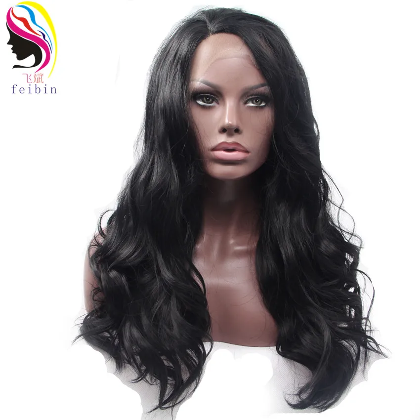Feibin Synthetic Hair Lace Front Wigs For Black Women Wavy Black Color 24 inches 60cm Full Head Wig High Temperature Fiber E27
Feibin Synthetic Hair Lace Front Wigs For Black Women Wavy Black Color 24 inches 60cm Full Head Wig High Temperature Fiber E27