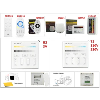 Miboxer FUT035 WL-Box1/B2/T2 led strip Light dimmer 4-Zone Brightness Smart Panel WiFi iBox Smart Controller
Miboxer FUT035 WL-Box1/B2/T2 led strip Light dimmer 4-Zone Brightness Smart Panel WiFi iBox Smart Controller