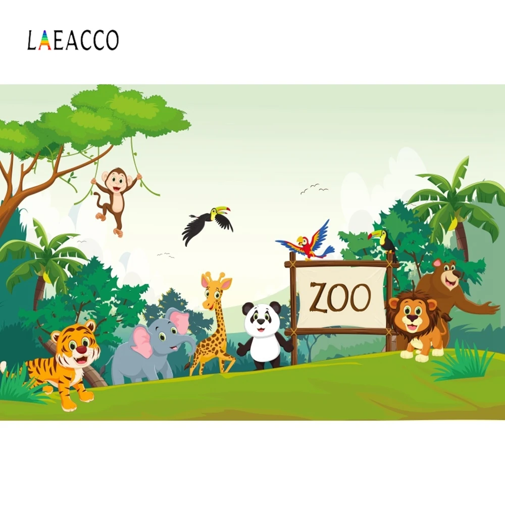 Laeacco Safari Party Panda Animals Jungle Zoo Birthday Backdrops Photography Backgrounds Photographic Backdrops For Photo Studio
Laeacco Safari Party Panda Animals Jungle Zoo Birthday Backdrops Photography Backgrounds Photographic Backdrops For Photo Studio
