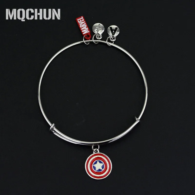 Newest Superhero Captain America Charm Expandable Adjustable Bangles Red Enamel Charm Bracelet for Women Fans Gift Jewelry-25
Newest Superhero Captain America Charm Expandable Adjustable Bangles Red Enamel Charm Bracelet for Women Fans Gift Jewelry-25