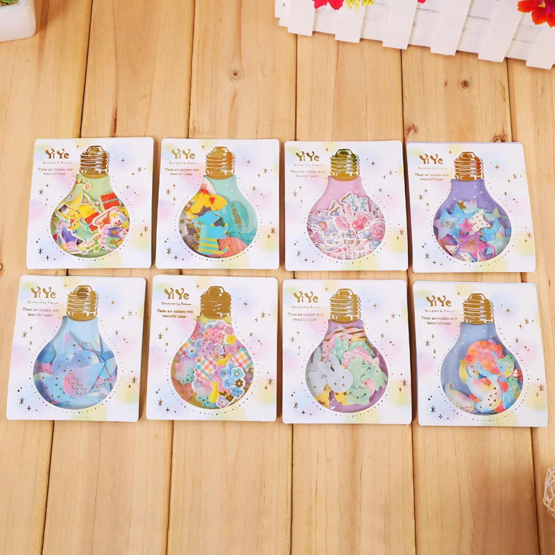 Kawaii Stationery Bulb Light Sticker Pack Cartoon Animals Flower Bird Pearlescent Gold Foil Paper Decor Stickers Girl Kids Gift
Kawaii Stationery Bulb Light Sticker Pack Cartoon Animals Flower Bird Pearlescent Gold Foil Paper Decor Stickers Girl Kids Gift