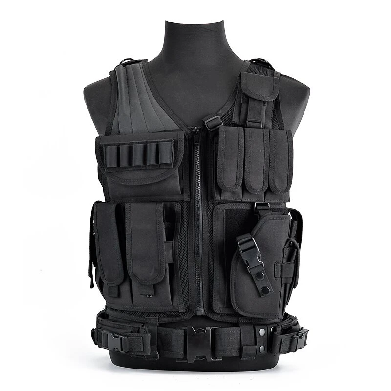 Outdoor Mesh Breathable Military Vests CS Combat Equipment Adjustable Multifunction Tactical Vest Training Fishing Hunting Vests
Outdoor Mesh Breathable Military Vests CS Combat Equipment Adjustable Multifunction Tactical Vest Training Fishing Hunting Vests