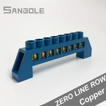 Bridge Type 8 Hole Blue Zero Line Connection Screw Brass Copper Electrical Terminal Block Connector Neutral Strip 6*9 (5PCS)
Bridge Type 8 Hole Blue Zero Line Connection Screw Brass Copper Electrical Terminal Block Connector Neutral Strip 6*9 (5PCS)