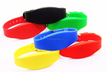 100PCS 125KHZ RFID Wristband Tag Proximity 125KHZ TK4100 EM4100 Silicone RFID Waterproof Wristband Adjustable For Access Control
100PCS 125KHZ RFID Wristband Tag Proximity 125KHZ TK4100 EM4100 Silicone RFID Waterproof Wristband Adjustable For Access Control