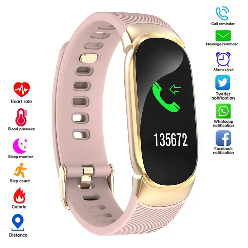 QW16 Smart Bracelet Blood Pressure Heart Rate Monitoring Smart Watch Band Sleep Fitness Tracker Running For Women Android IOS
QW16 Smart Bracelet Blood Pressure Heart Rate Monitoring Smart Watch Band Sleep Fitness Tracker Running For Women Android IOS