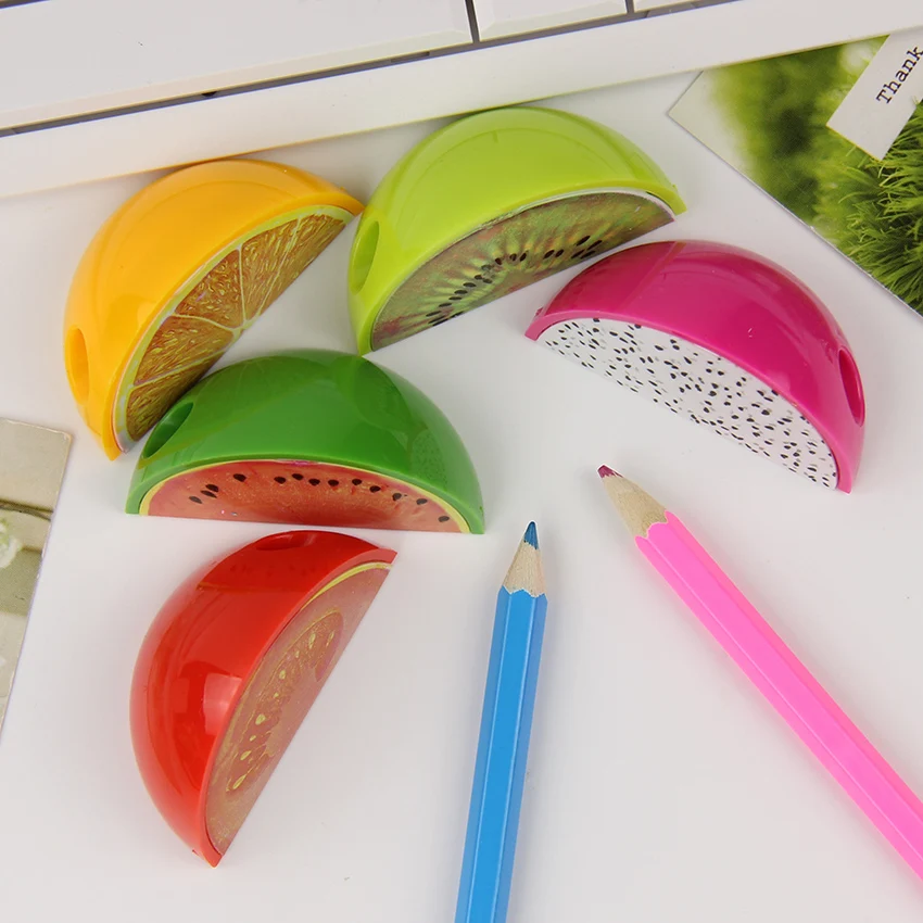 3 PCS Novelty Fruit Plastic Pencil Sharpener Pencil Cutter Knife School Supplies Papelaria
3 PCS Novelty Fruit Plastic Pencil Sharpener Pencil Cutter Knife School Supplies Papelaria