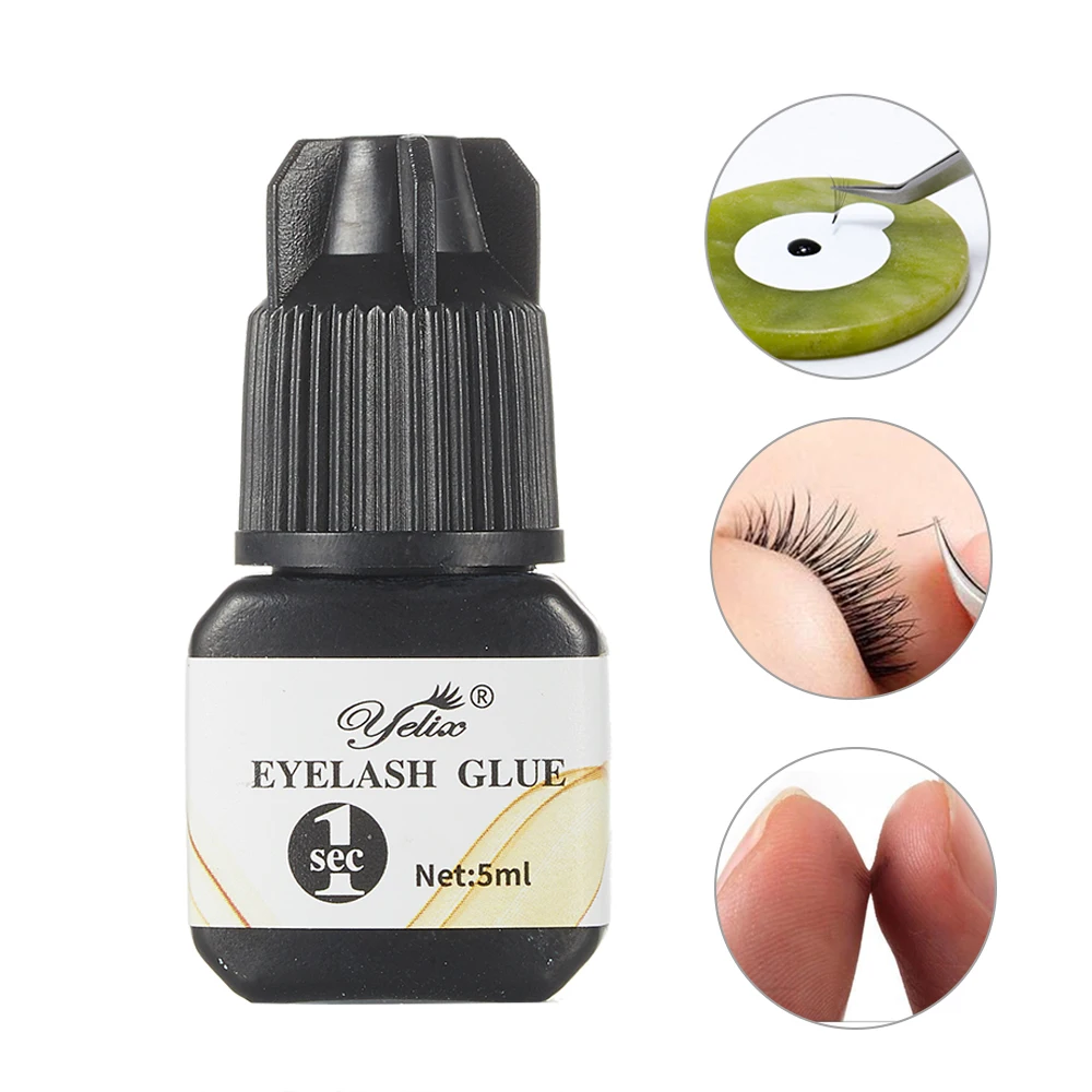 Yelix 5ml Individual Eyelash Glue Black 1-2 Seconds Fast Dry eyelash extension Glues Eye Lashes False Eyelashes Eyelash Adhesive
Yelix 5ml Individual Eyelash Glue Black 1-2 Seconds Fast Dry eyelash extension Glues Eye Lashes False Eyelashes Eyelash Adhesive