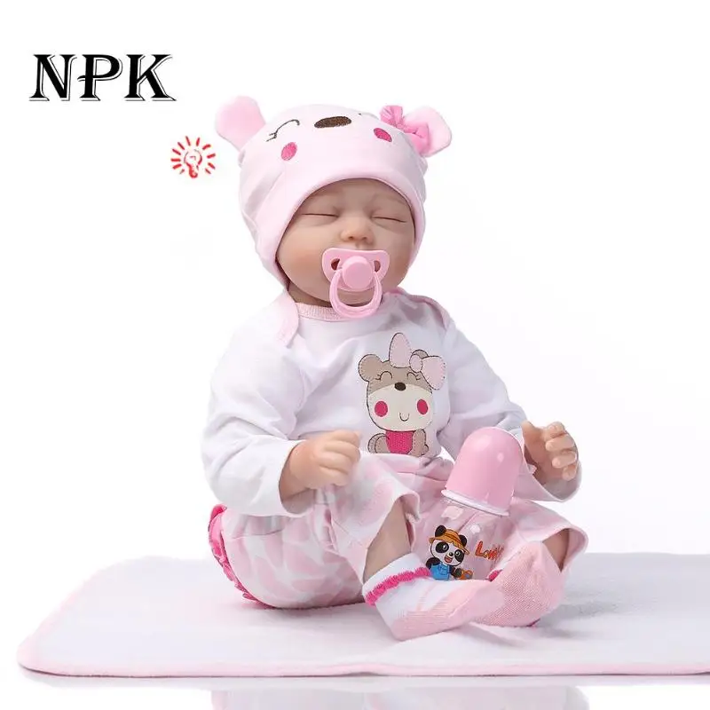 NPK 55CM Soft Silicone Reborn Baby Doll Girl Toy Lifelike Full VInyl Baby Reborn Dolls Kids Girl Playmate Children Birthday Gift
NPK 55CM Soft Silicone Reborn Baby Doll Girl Toy Lifelike Full VInyl Baby Reborn Dolls Kids Girl Playmate Children Birthday Gift