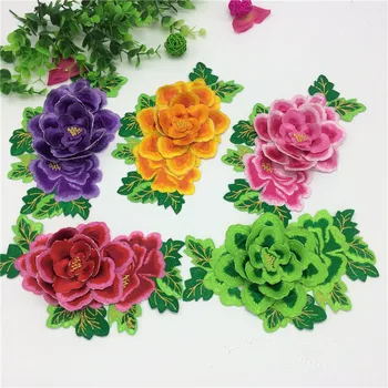 5Pcs/Lot High Quality 3D Peony Embroidery Applique Patch Iron On Clothes Wedding Dress Robe Decorate Accessory Diy 21*13CM Red
5Pcs/Lot High Quality 3D Peony Embroidery Applique Patch Iron On Clothes Wedding Dress Robe Decorate Accessory Diy 21*13CM Red