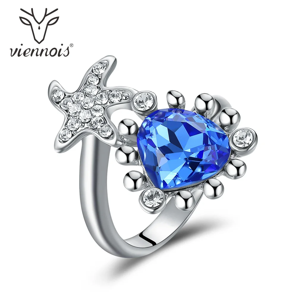 Viennois Size Rings for Women Silver Color Starfish Crystal Rhinestone Jewelry Holiday Party Rings 
Viennois Size Rings for Women Silver Color Starfish Crystal Rhinestone Jewelry Holiday Party Rings