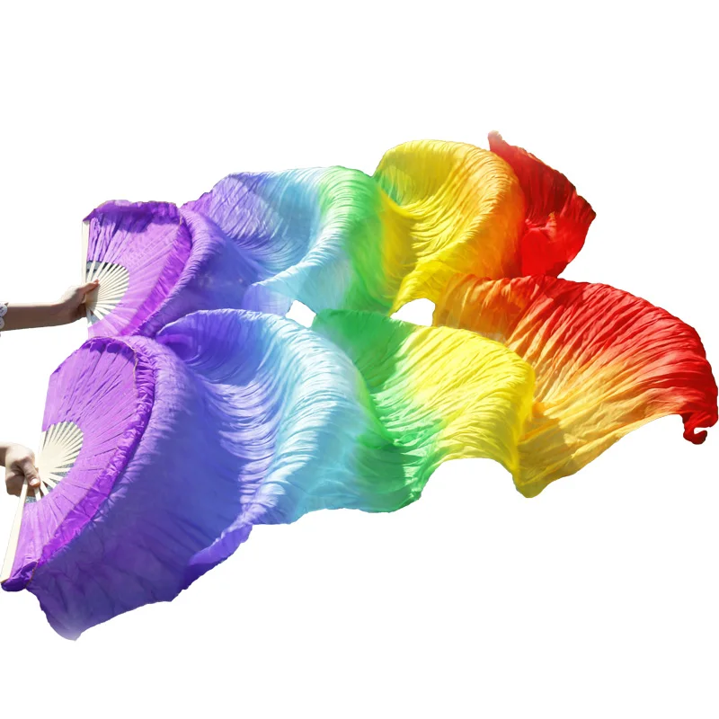 new style Belly dance silk fan 100% Real Silk Long Silk Fans Handmade Gradient Color Dance Fans Can Be Customized
new style Belly dance silk fan 100% Real Silk Long Silk Fans Handmade Gradient Color Dance Fans Can Be Customized