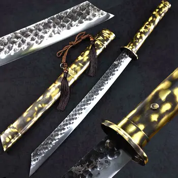 Copper Saya Chinese KungFu Broadsword Sword WuShu Da Dao Hand-Forging Strong High Manganese Steel Sharp Outdoors Fighting Knife
Copper Saya Chinese KungFu Broadsword Sword WuShu Da Dao Hand-Forging Strong High Manganese Steel Sharp Outdoors Fighting Knife