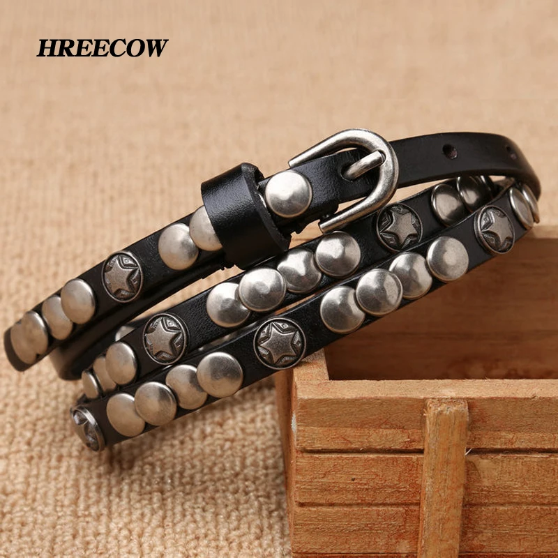 Luxury Brand Female Skirt Dress Rivet Belt Genuine Leather Decoration Thin Strap Women Belts Cummerbunds
Luxury Brand Female Skirt Dress Rivet Belt Genuine Leather Decoration Thin Strap Women Belts Cummerbunds