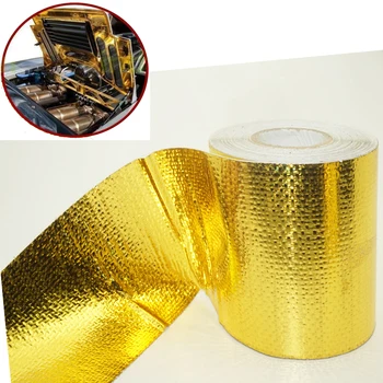10 Meter * 5cm Gold Foil Heat Insulating Tape Hose Wrap Reflective Shield Adhesive Free shipping
10 Meter * 5cm Gold Foil Heat Insulating Tape Hose Wrap Reflective Shield Adhesive Free shipping