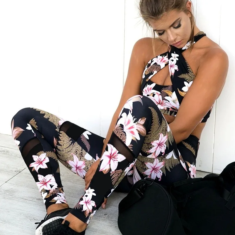 2018 Sportings Suits Leggings For Women Floral Print High Elastic Fitness Two Pieces Top+Leggings Women Workout Leggings Suits
2018 Sportings Suits Leggings For Women Floral Print High Elastic Fitness Two Pieces Top+Leggings Women Workout Leggings Suits