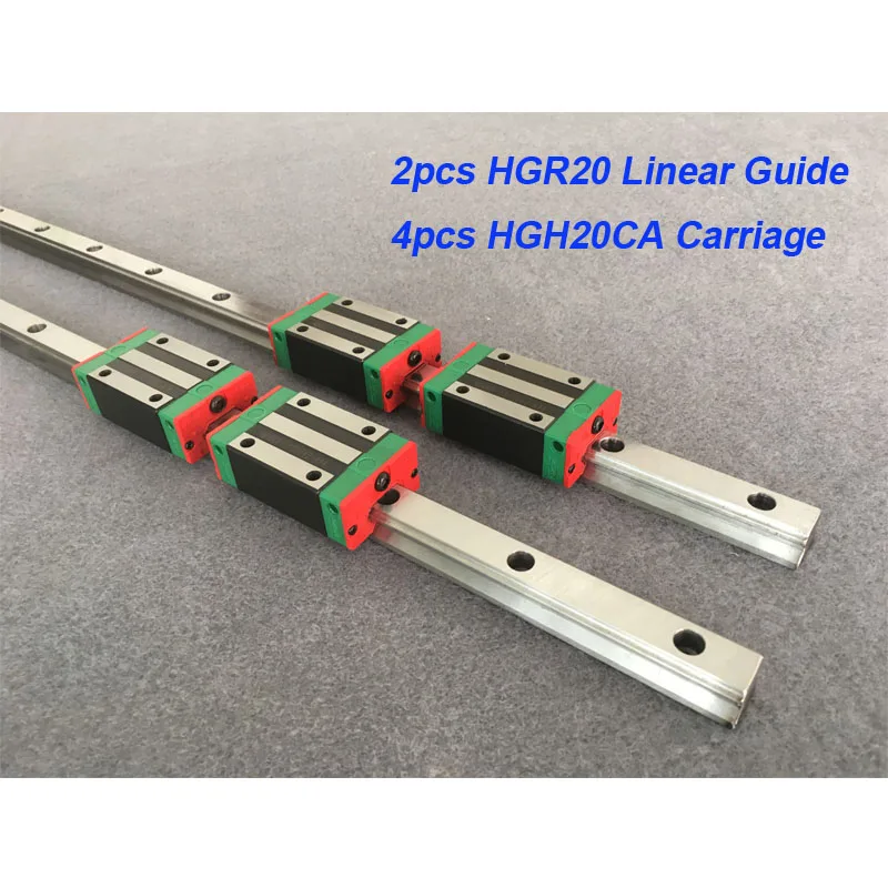 

free shipping 20mm HGR20 1200mm 1300 1400 1500mm linear guide rail with carriage HGH20CA or HGW20CA CNC parts