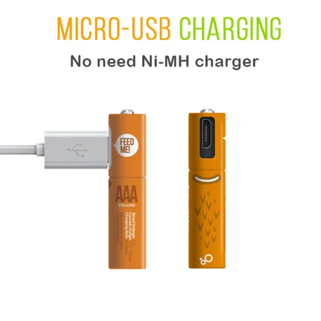 SMARTOOOLS 2/4Pcs USB Charged battery 1.2V 450mAh Capacity AAA Rechargeable Battery NI-MH Batteries USB AAA Long Life For Toys
SMARTOOOLS 2/4Pcs USB Charged battery 1.2V 450mAh Capacity AAA Rechargeable Battery NI-MH Batteries USB AAA Long Life For Toys