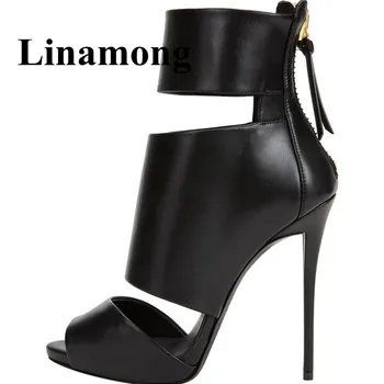 Europe Women Sexy Black Shoes Summer Fashion Peep Toe Rear Zipper Thin High Heel Women Ankle Boots High Quality Normal Size
Europe Women Sexy Black Shoes Summer Fashion Peep Toe Rear Zipper Thin High Heel Women Ankle Boots High Quality Normal Size