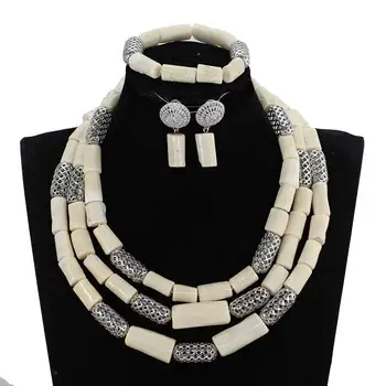 Popular White Coral Beads Bridal Jewelry Set Real Coral Bead Silver Indian Jewelry Set for Women Birthday Gift CNR843
Popular White Coral Beads Bridal Jewelry Set Real Coral Bead Silver Indian Jewelry Set for Women Birthday Gift CNR843