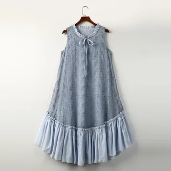 Mori Girl Lolita Vintage Retro Hippie Boho Lace Ruffle Embroidery Bowknot Cotton Linen Chiffon Patchwork Women Summer Tank Dress
Mori Girl Lolita Vintage Retro Hippie Boho Lace Ruffle Embroidery Bowknot Cotton Linen Chiffon Patchwork Women Summer Tank Dress