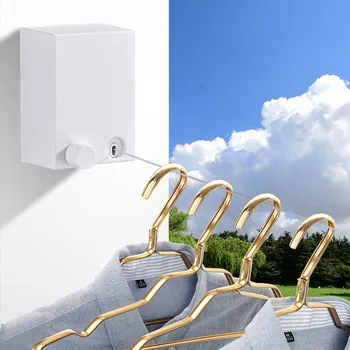 New Balcony Wall Hanger Retractable Clothesline Laundry Drying Rack Shirt Dryer Hanger Wall Hanging Wire Clothes Line Organizer
New Balcony Wall Hanger Retractable Clothesline Laundry Drying Rack Shirt Dryer Hanger Wall Hanging Wire Clothes Line Organizer